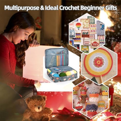 Katech Crochet Kit for Beginners-Crochet Starter Kits with Yarn w/Tutorial - Image 7