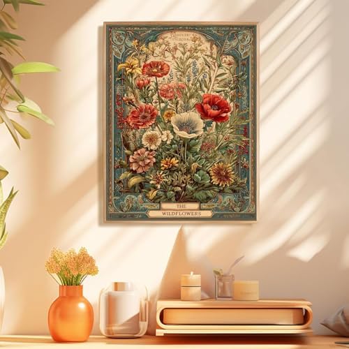 hkejoi Flower Paint by Numbers Kit for Adults, 16x20 in, - Image 3