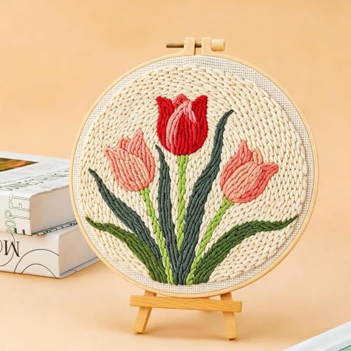 LACHLAND Punch Needle Kit Beginners Tulip Stitching Kit for Adults&Teens - Image 3