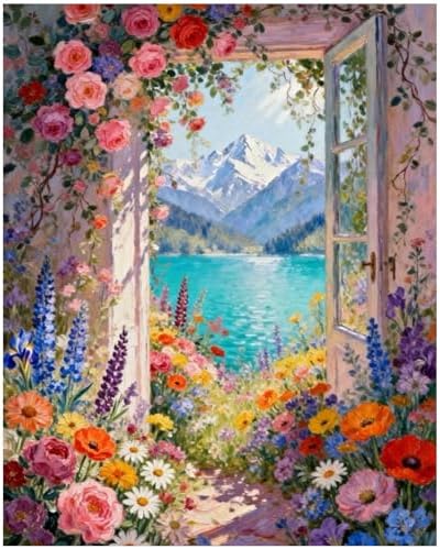 XTCIXAL Paint by Numbers Kit for Adults, Landscape, 16X20 Inch by XTCIXAL