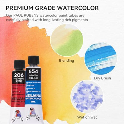MeiLiang 36 Colors Watercolor Paint Set, 5ml Tubes - Image 5