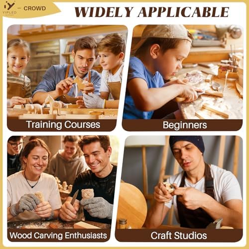 Basswood Carving Blocks, 7 PCS Whittling Wood Blocks with 5 Different Sizes, 2x4x1x1in, 2x6x1x1in, 1x4x2x2in, 1x2x2x6in, 1x3x3x10in, Carving Wood Blocks - Smooth Cut, No Cracks, Easy to Paint - Image 7
