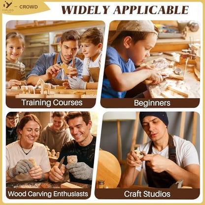 Basswood Carving Blocks, 7 PCS Whittling Wood Blocks with 5 Different Sizes, 2x4x1x1in, 2x6x1x1in, 1x4x2x2in, 1x2x2x6in, 1x3x3x10in, Carving Wood Blocks - Smooth Cut, No Cracks, Easy to Paint - Image 7