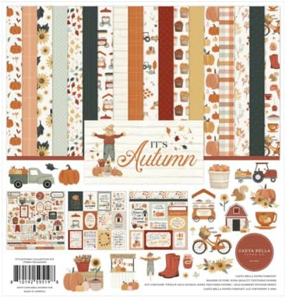 Echo Park Fall Collection Kit, Scrapbook Paper & Sticker Set by Echo+Park+Paper