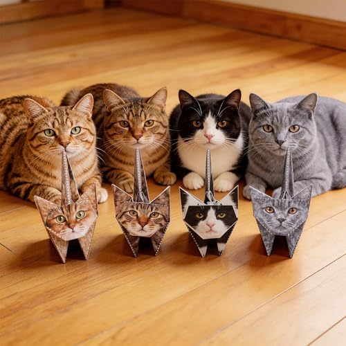 hapray 56 Sheets Cat Origami Paper Kit, Origami Kit for Kids, Origami Book - Image 5