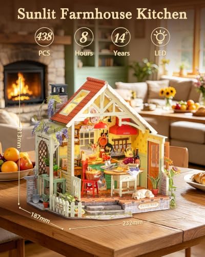 Rolife DIY Miniature House Kits-Sunlit Farmhouse Kitchen (Advanced Level) - Image 2