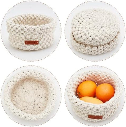 FREEBLOSS Macrame Basket Kit - DIY Macrame Kit with Video Tutorial and 100m Cotton Cord for Storage and Crafting - Image 3