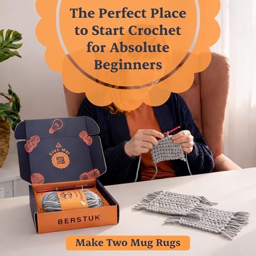 Absolute Beginner Crochet Kit for Adults, Level 1 Starter Kit with Videos - Image 2