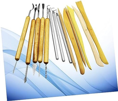 14 Piece Clay Sculpting Tools Set, Double Sided Pottery Modeling Kit - Image 2