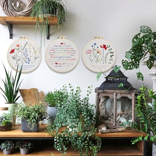 Flowers Embroidery Kits for Adults - Stamped Beginner Hand Embroidery - Image 7