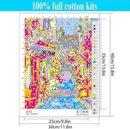 WUSARPLY Landscape Stamped Cross Stitch Kits for Beginners Adults - Image 6