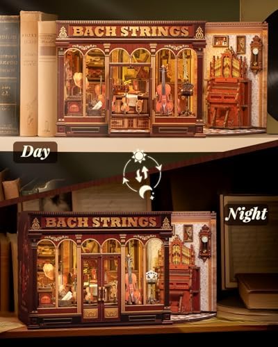 Book Nook Kit for Adults, DIY Miniature Dollhouse Kit (Bach Strings) - Image 5