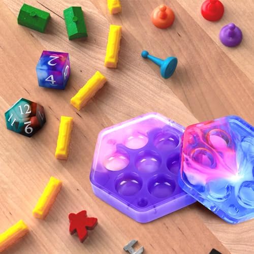 KISREL Dice Resin Molds, DND Dice Set and Organizer Box Epoxy Resin Mold - Image 7
