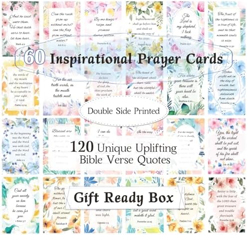 Birthday Cards, 60 Unique Greeting Card Set with Double Side Printed Bible Verse, Art Craft for Kids, Adults, Holiday Gift Ideas for Mom, Friends, Thank You & Greeting Card Collection - Image 2