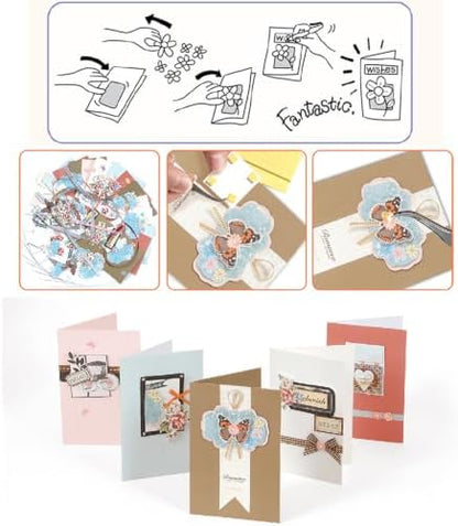Huralona Greeting Card Making Supplies Envelope Kit Gift Anniversary Craft - Image 3