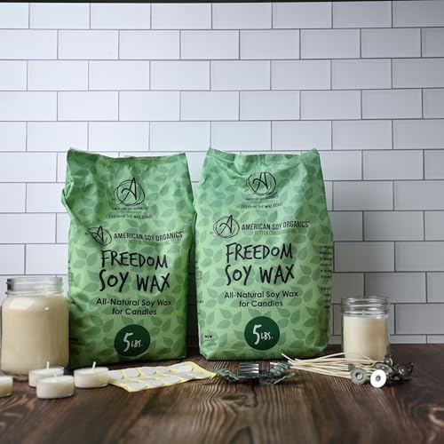American Soy Organics Freedom Soy Wax Beads, DIY Candle Making Kit, 10 lbs - Image 7