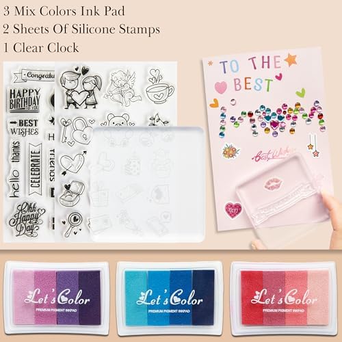 J6&H6 Card Making Kits For Creative people - 30 Blank Greeting Cards And Envelopes with Supplies and Stamp Set-Giftable DIY Greeting Card Set-Perfect for Birthdays Festive Celebrations Christmas Thank You - Image 4