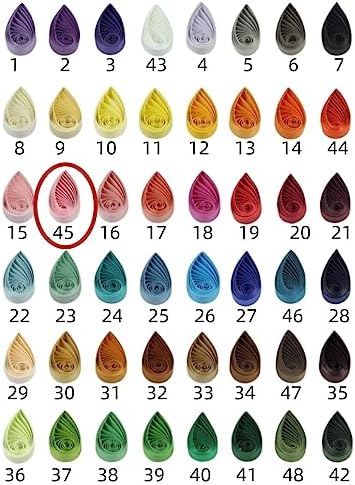 ODETOJOY Quilling Paper Strips 10mm Red Black Yellow Pink Green Purple White for Crafts Star Origami Paper Quilling Supplies Strip 3/8inch 1cm-120pcs, 54cm (Hotpink Flamingo Pink) - Image 6