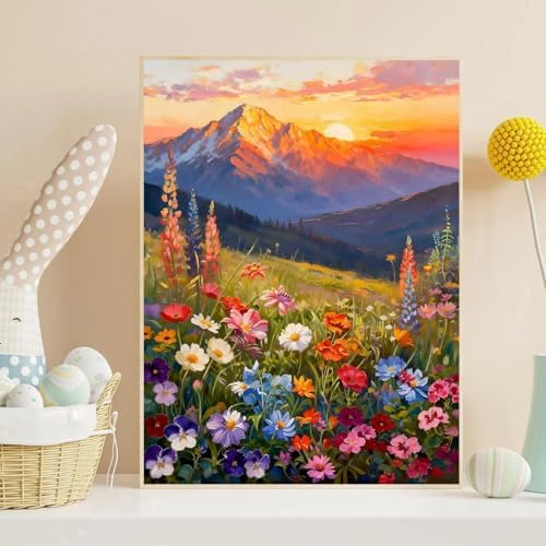 Diamond Art Kits for Adults, Flowers Diamond Art Painting Kits for Adults - Image 2