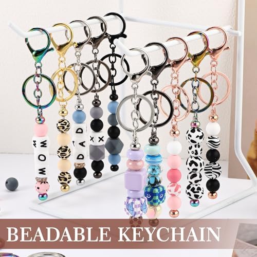 Tondiamo 24 Pcs Beadable Keychain Bar - Image 2