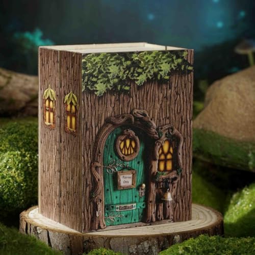 Mini 3D Wooden Doll House Craft Model with LED,DIY Miniature and Furniture Dollhouse Kit,Creative Room Idea for Valentine's Day Birthday Gift (Forest Wonderland) - Image 5