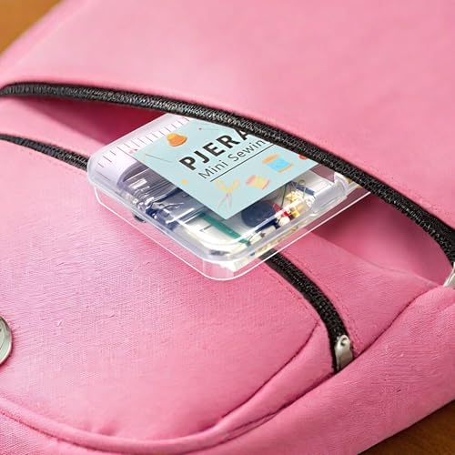 Min Sewing Kit, Travel Sewing Kit with Multi-Color Threads, Scissors, Needles, Buttons, Portable Emergency Sewing Tool Set with Storage Case, Adults Sewing Repair Kit for Craft Supplies - Image 5