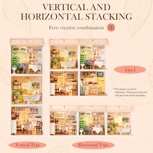 Rolife Super Creator-DIY Plastic Miniature House for Adults, Mini Blocks Model Kit Building Sets, DIY Crafts/Hobbies/Building Blocks Toys for Adults (Pop Bubble Bathroom) - Image 6