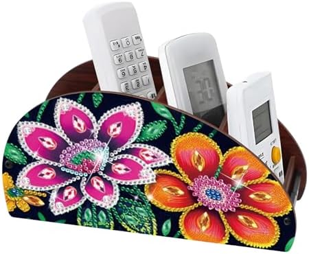 MVVMTOP Diamond Painting Art Kit Organizer Box, Flower DIY Special Shape Diamond Partial Mosaic Handmade Making Kit Organizer Box, Modern Home Dining Living Room Table Top Decor Art Decoration by MVVMTOP