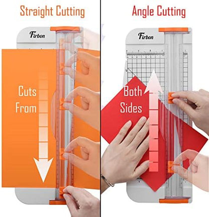 Firbon A4 Paper Cutter, 12 Inch Paper Trimmer with Extened Ruler, White - Image 3