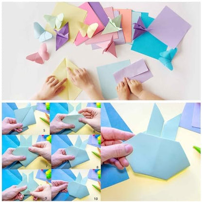 MECCANIXITY 75 Sheet Origami Paper Double Sided 6x6" Golden - Image 5