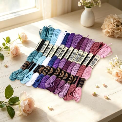 105 Yards Embroidery Floss Colored Thread for Hand Sewing DIY - Image 4