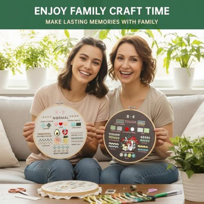 CYANFOUR Embroidery Kit for Beginners with Step-By-Step Guidance & Videos - Image 5
