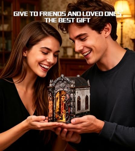 Roroom Book Nook Kit for Adults, Gothic Dragon Treasure House Building Kit - Image 6