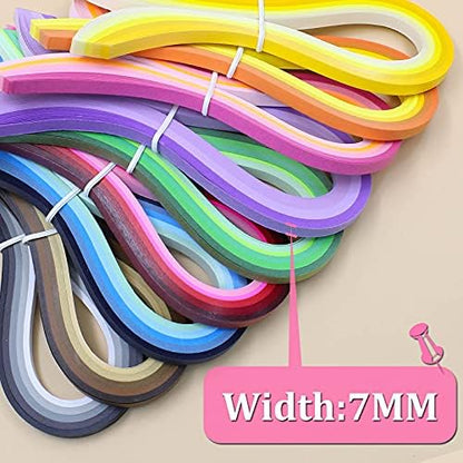 Zorfeter Multi-Color Quilling Paper Strips Kits, 7mm Width, 15" Length - Image 4