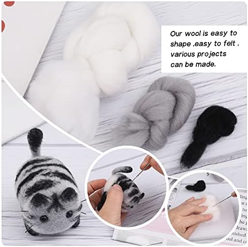 QMNNMA Needle Felting Starter Kit, Maine Coon Needle Felting Set - Image 5