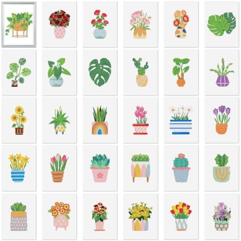 Xuhal 30 Pcs Mini Diamond Art Kits for Adults Small Diamond Painting Kits by Xuhal