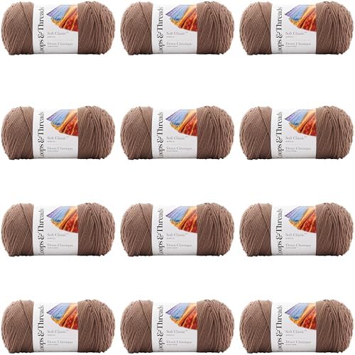 MICHAELS Bulk 12 Pack: Soft Classic™ Solid Yarn by Loops & Threads® by CraftSmart