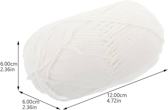 ABOOFAN 3 Rolls Cotton Crochet Yarn for Knitting and Crocheting DIY Long-Staple Breathable Cotton Woolen Yarns Soft Flexible for Scarves Hats Amigurumi Crafting