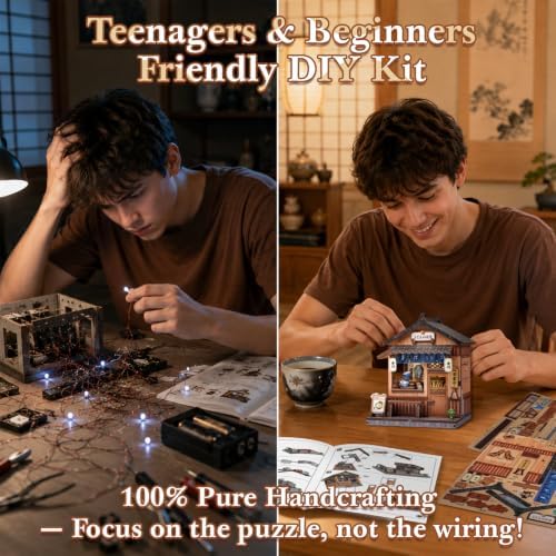 Fsolis DIY Book Nook Kit - Japanese Miniature Street Stall - Image 4