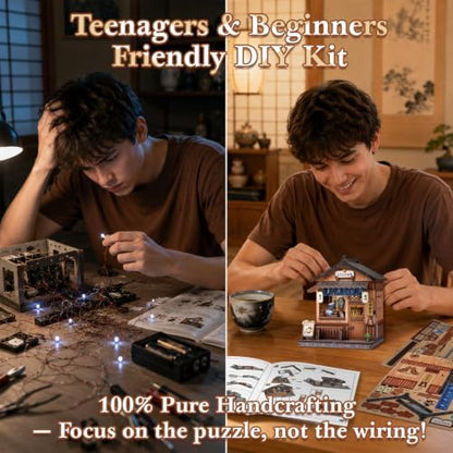 Fsolis DIY Book Nook Kit - Japanese Miniature Street Stall - Image 4