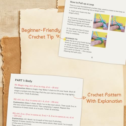 MASPODER Crochet Kit for Beginners Adults Complete Starter Cats Pattern - Image 5
