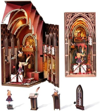 CCCDF Book Nook Kit, Alice Evidence DIY 3D Wooden Puzzle by CCCDF