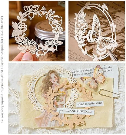 Maxleaf 60PCS Flower Cut Outs Border Card, Frames Decorative Paper - Image 5