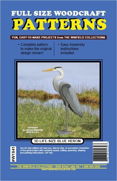 3D Life-Size Blue Heron Woodworking Project Plan by Unknown