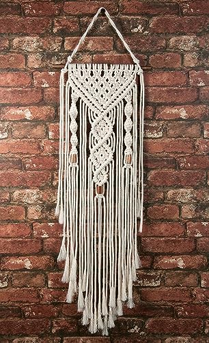 Solid Oak Macramé Wall Hanger Kit - Double Twist, Original version - Image 2