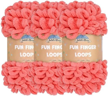 JubileeYarn Fun Finger Loops Yarn - Sherbert - 3 Skeins by BambooMN