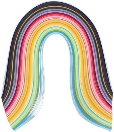 PATIKIL 500pcs Quilling Paper Strips Paper Flowers Quilling Kits 3/8"(10mm) Origami Paper for Adults Beginner Art Craft, 21"(54cm) 50 Colors by PATIKIL