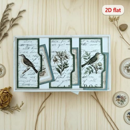 Autumn Super Simples Junk Journal Folio Kit Mini Project,Folio Booklet Craft Kit, Junk Journal Kit, Scrapbooking Supplies, Journaling Decor, Mini Folio Writer Folder Project, Arts & Crafts Gifts - Image 6