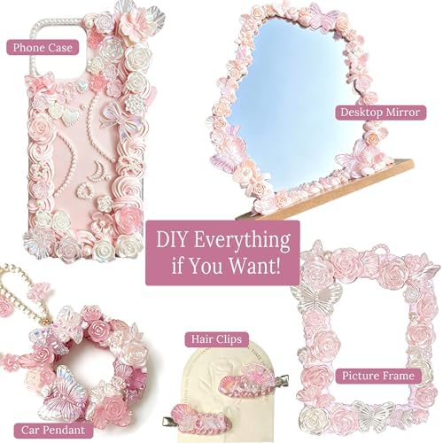 BoFUN Whipped Cream Glue Kit, Decoden Cream Clay for Crafts Supplies DIY - Image 5