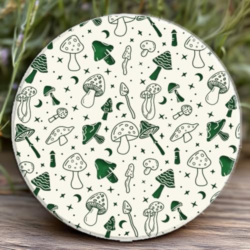 CHGCRAFT 4 Pcs 4 Styles Wildflowers Polymer Clay Texture Sheets Mushrooms Silicone Texture Stamp Leaves Clay Texture Mat Modeling Pattern Pad Texture Sheets for Making Earrings Jewerly, 5.5x5.5 inch - Image 5